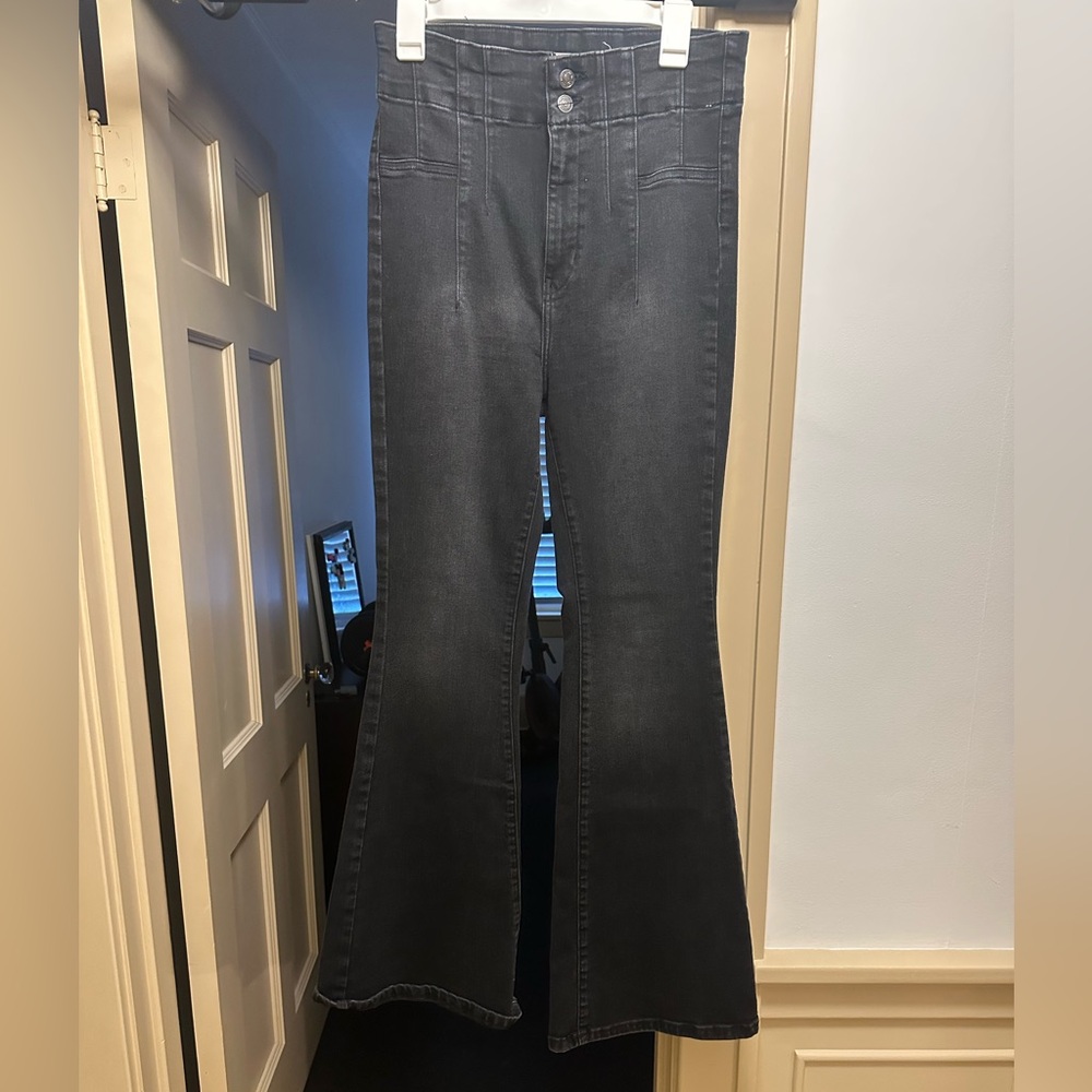 We The Free Charcoal Flare Jeans